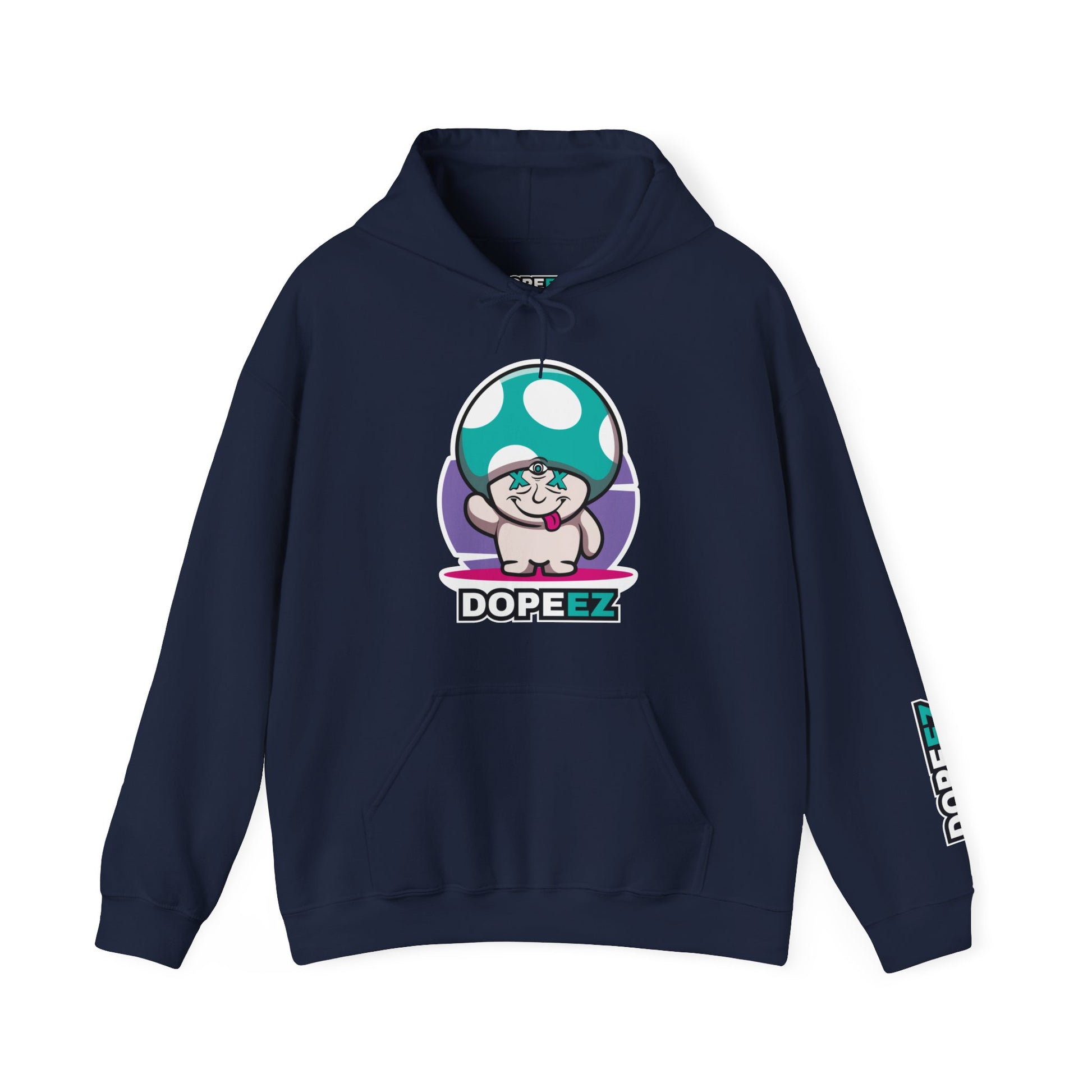 Happy Lil FunGuy w/Turquoise Head - Unisex Heavy Blend™ Hooded Sweatshirt