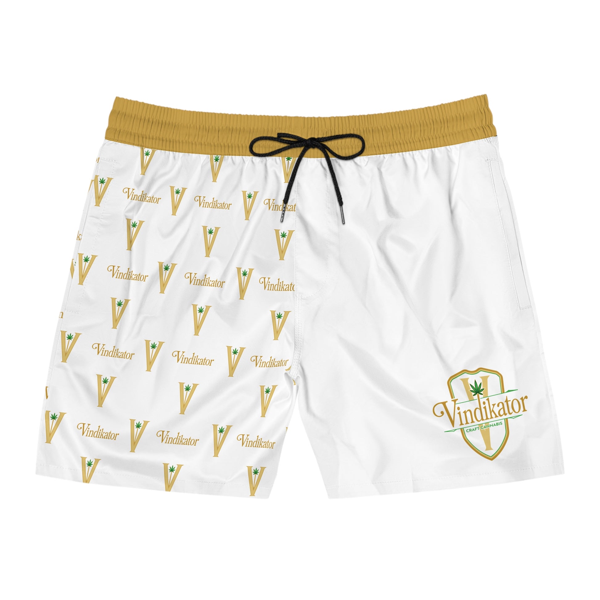 Vindikator - Victory in White Men's Swim Shorts
