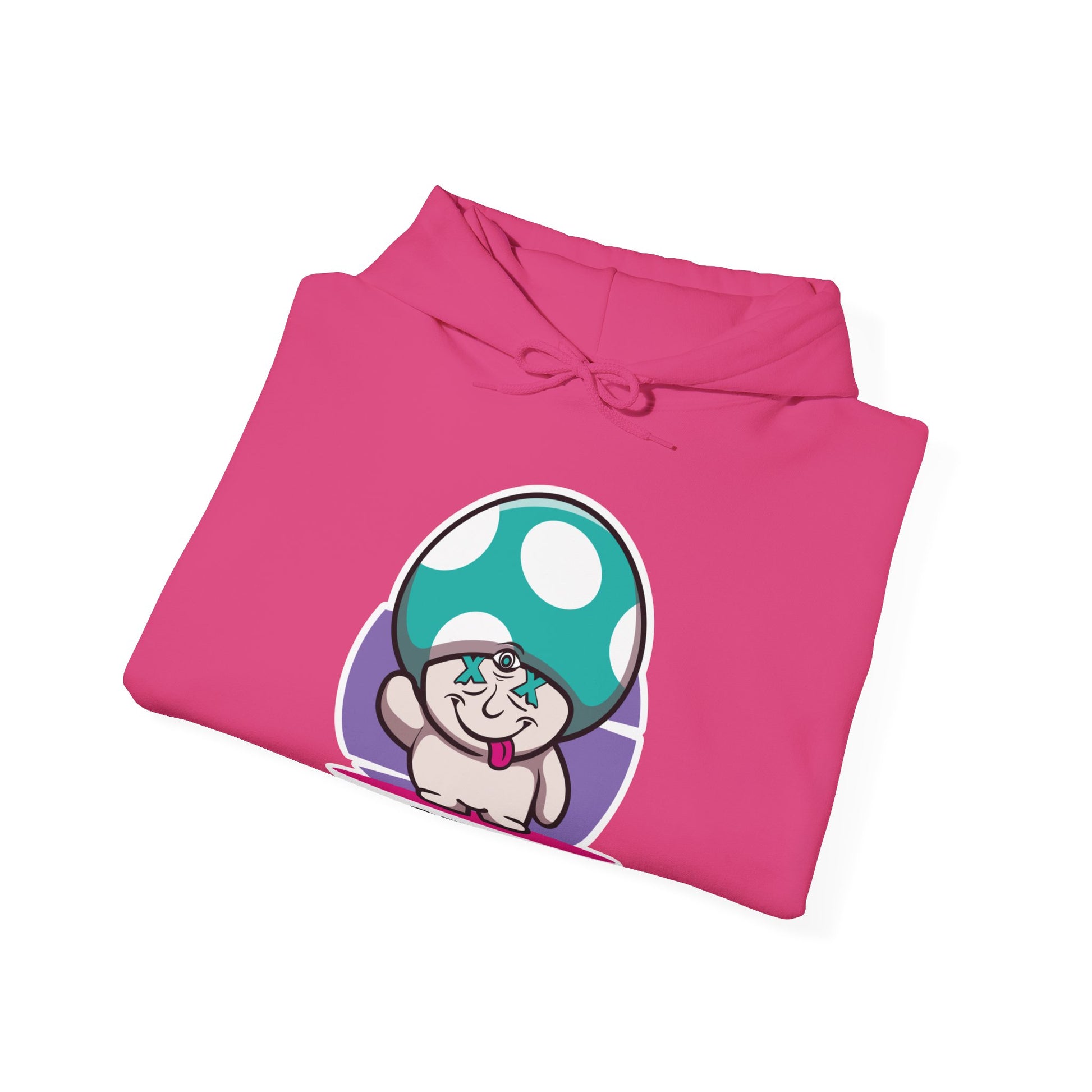 Happy Lil FunGuy w/Turquoise  Head - Unisex Heavy Blend™ Hooded Sweatshirt