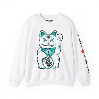 Lucky Pussycat - Unisex Heavy Blend™ Crewneck Sweatshirt