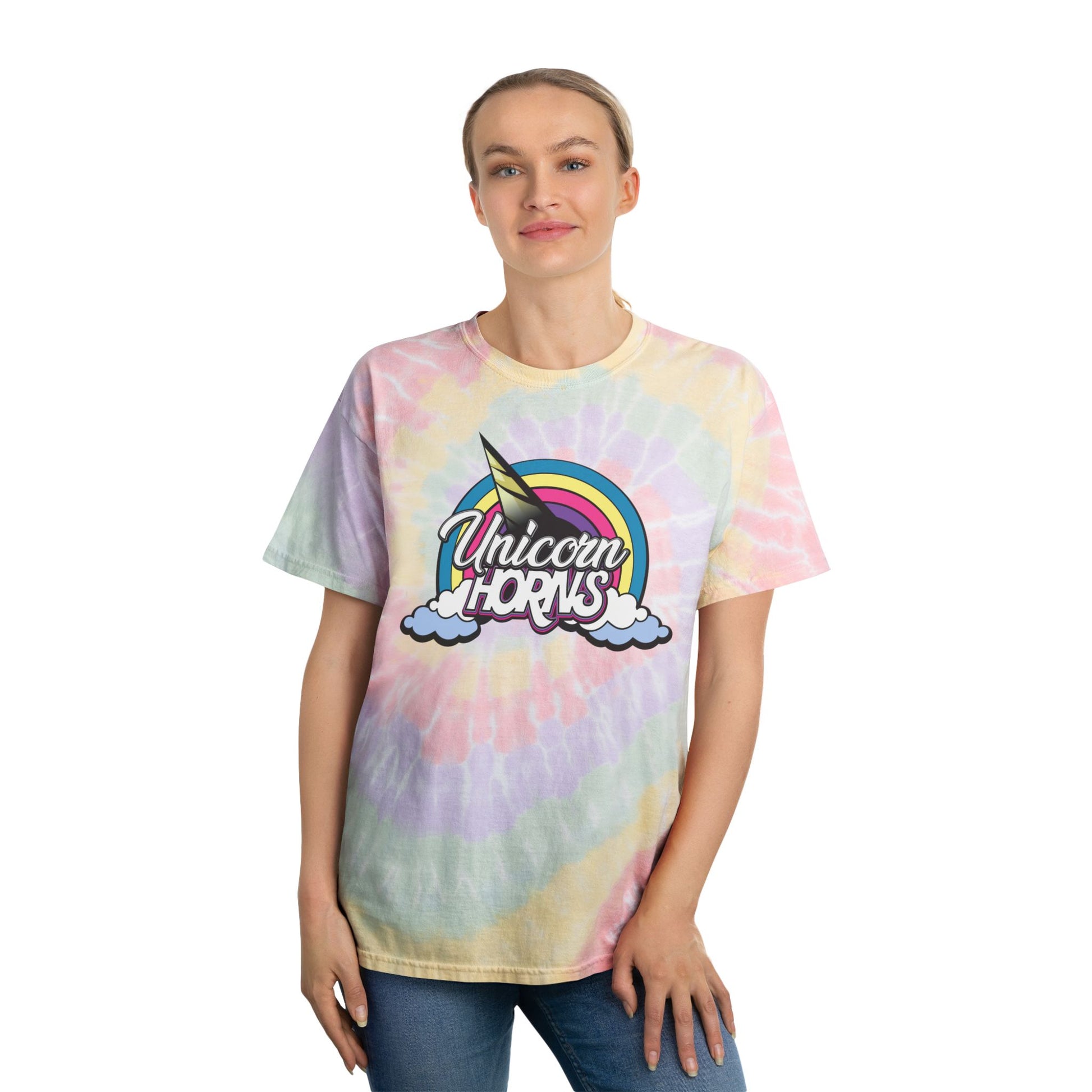 Unicorn Horns Tie-Dye Spiral T-Shirt
