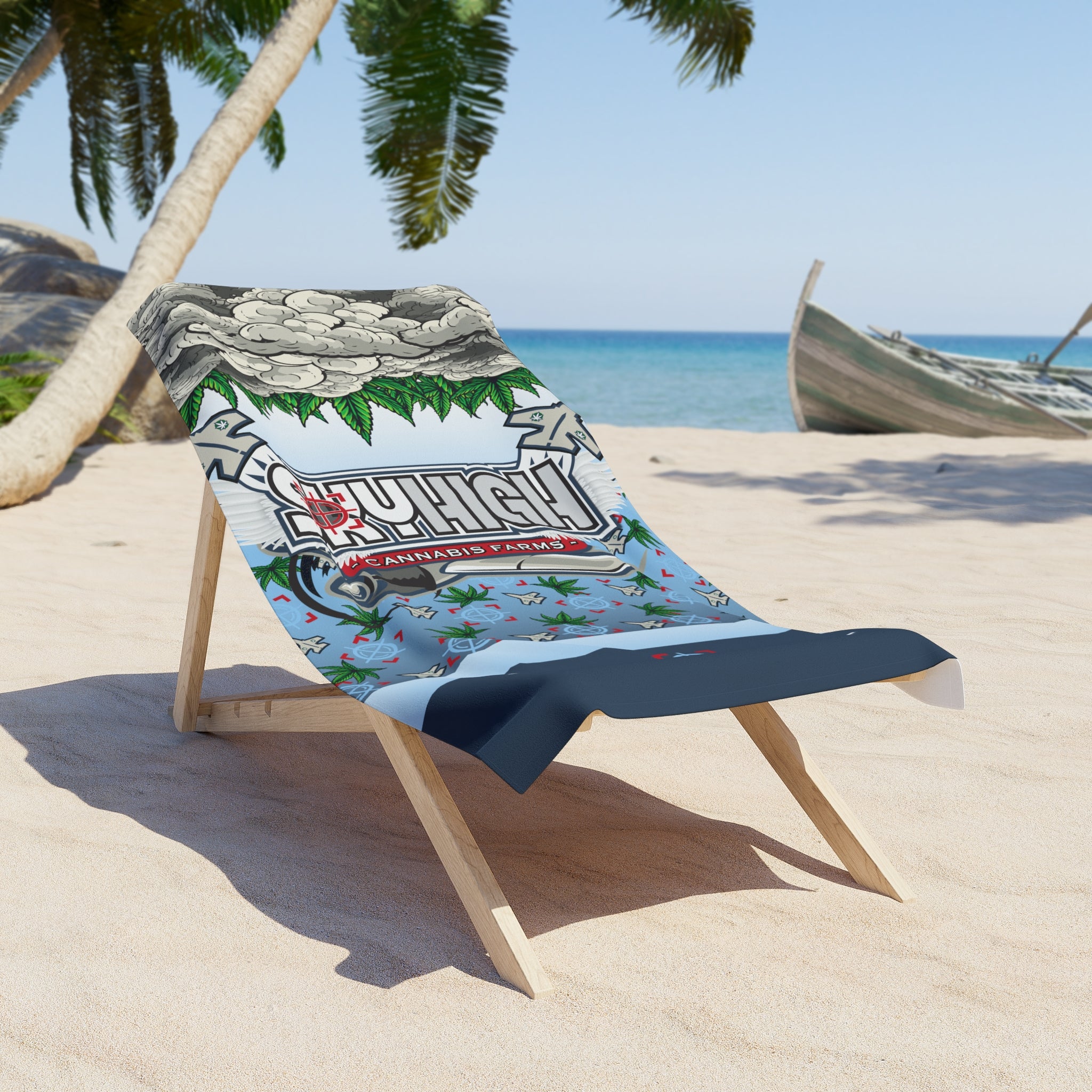 SKY-HI♡FLYERS BIG TOWEL SkyHigh - Vertical Fly High Beach Towel – Dopeez