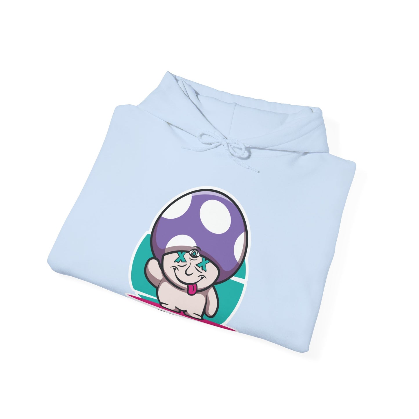 Happy Lil FunGuy w/Purple Cap - Unisex Heavy Blend™ Hooded Sweatshirt