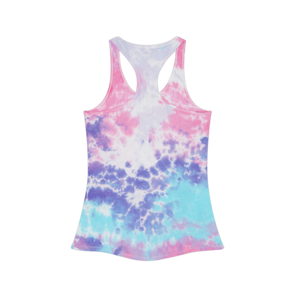 Unicorn Horns Tie-Dye Racerback Tank Top