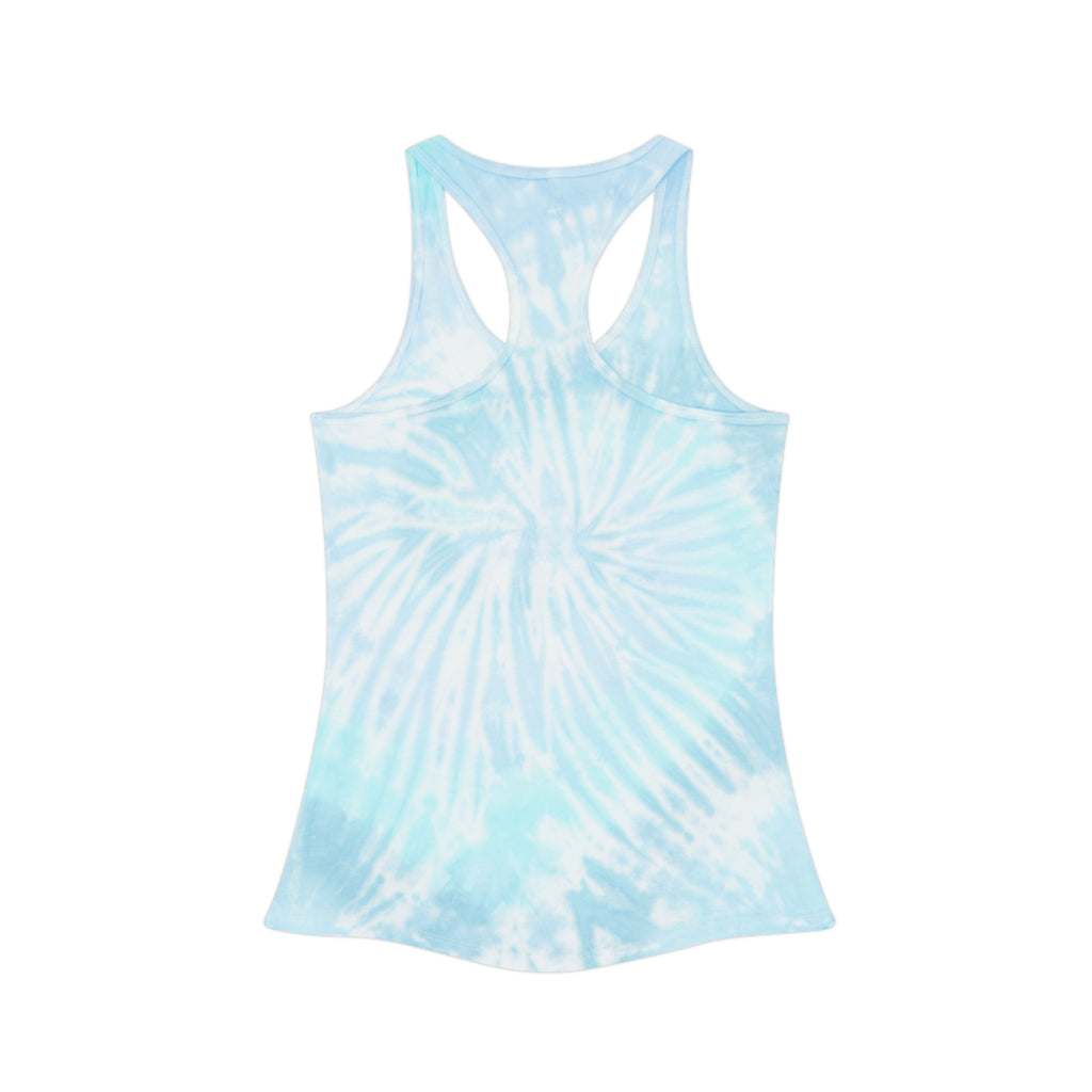 Unicorn Horns Tie-Dye Racerback Tank Top