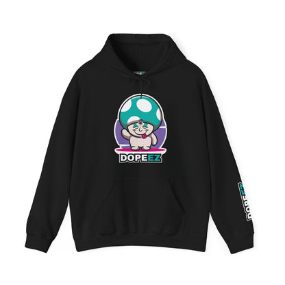 Happy Lil FunGuy w/Turquoise  Head - Unisex Heavy Blend™ Hooded Sweatshirt