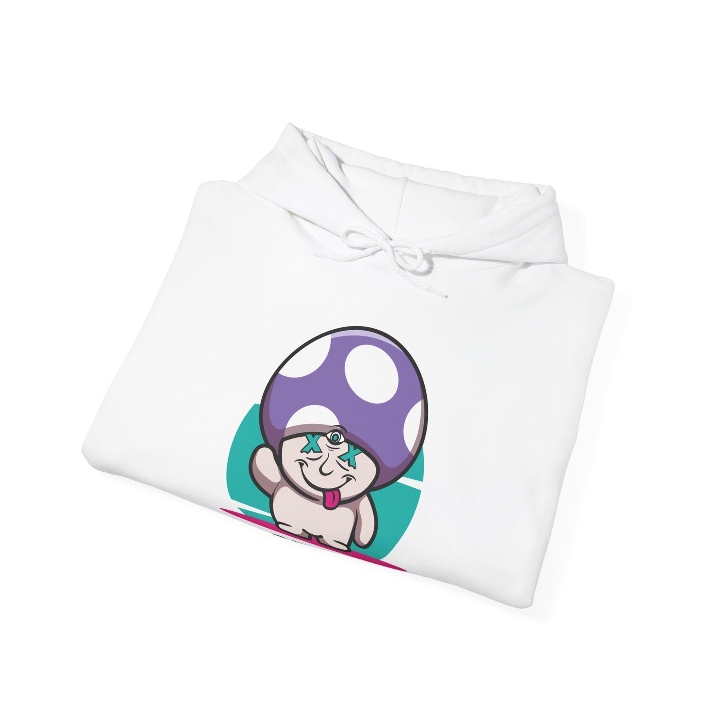 Happy Lil FunGuy w/Purple Cap - Unisex Heavy Blend™ Hooded Sweatshirt