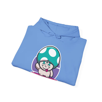 Happy Lil FunGuy w/Turquoise  Head - Unisex Heavy Blend™ Hooded Sweatshirt