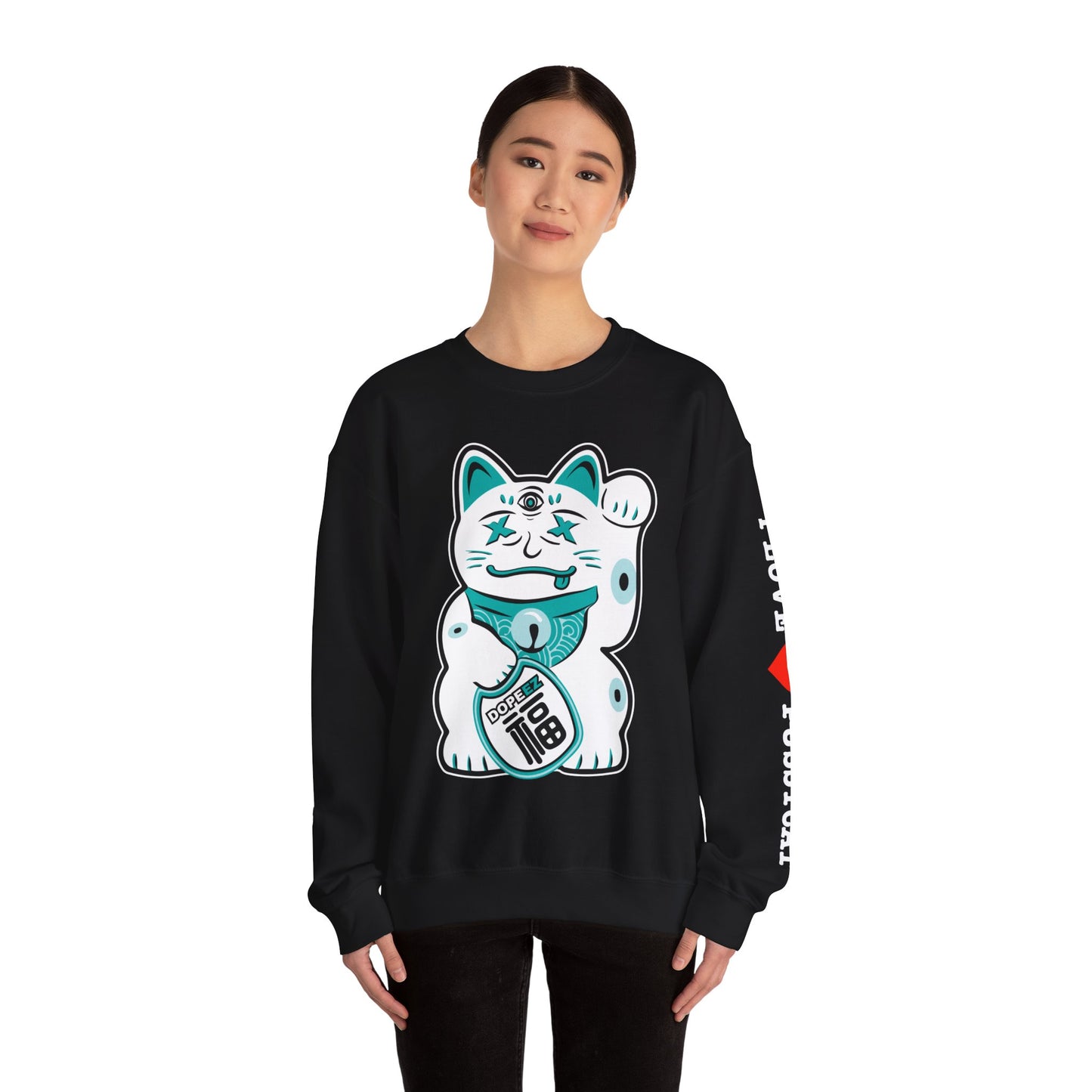 Lucky Pussycat - Unisex Heavy Blend™ Crewneck Sweatshirt