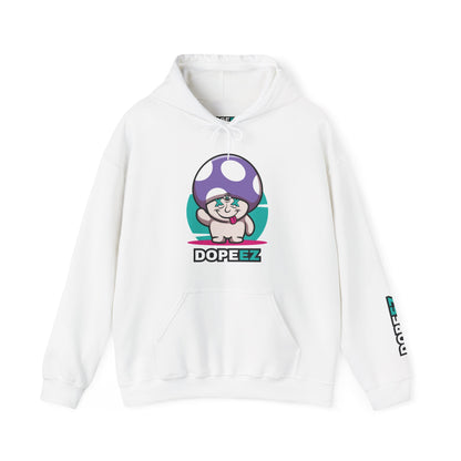 Happy Lil FunGuy w/Purple Cap - Unisex Heavy Blend™ Hooded Sweatshirt