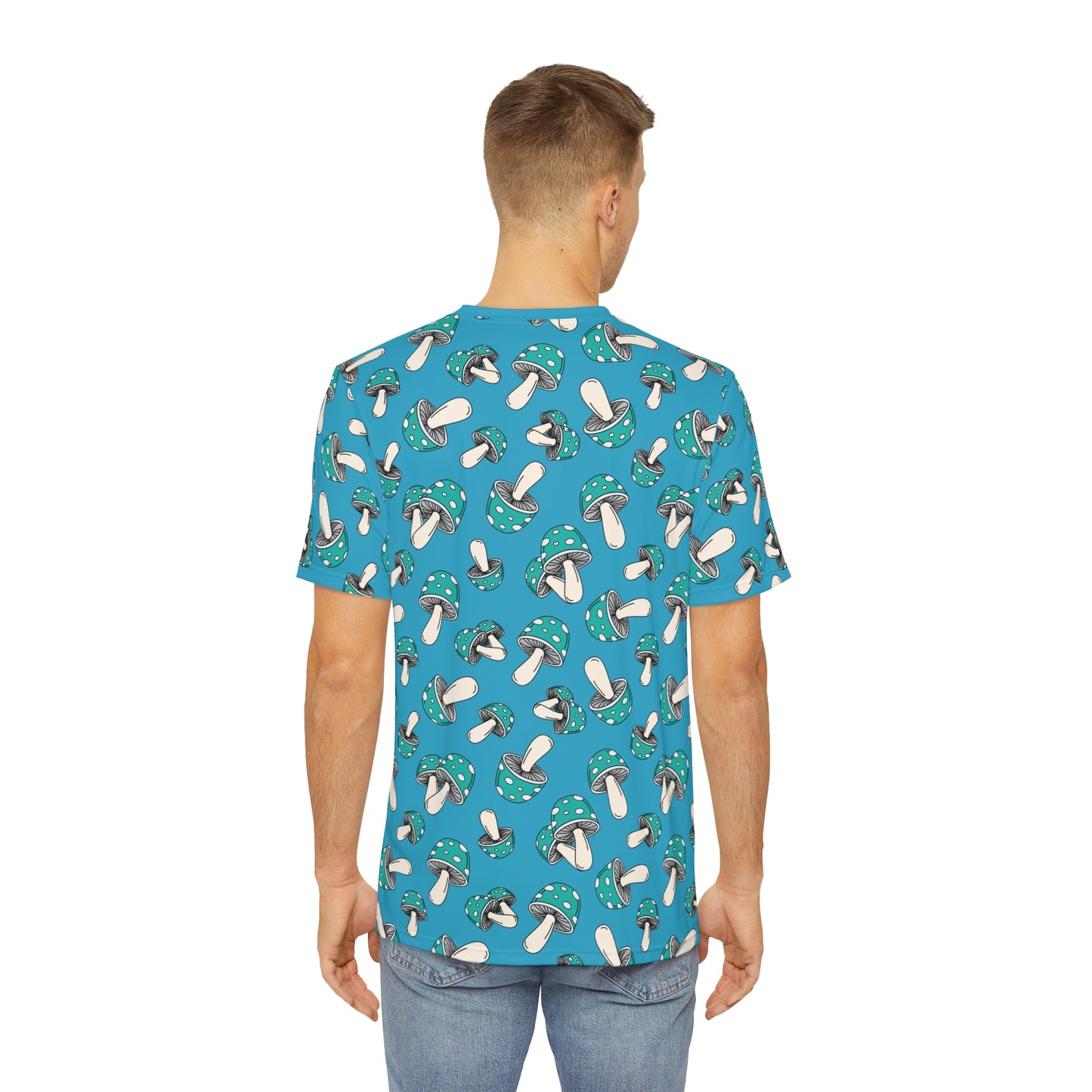 All Over Mushies Dopeez Turquoise Tee