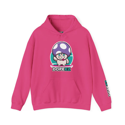 Happy Lil FunGuy w/Purple Cap - Unisex Heavy Blend™ Hooded Sweatshirt