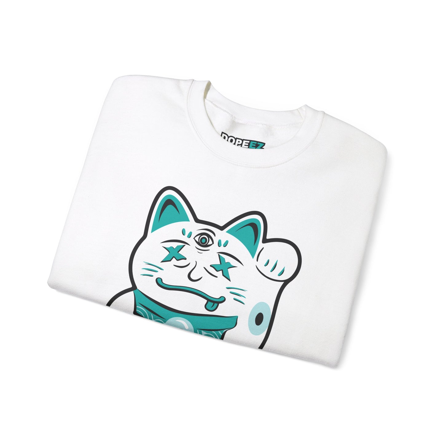 Lucky Pussycat - Unisex Heavy Blend™ Crewneck Sweatshirt