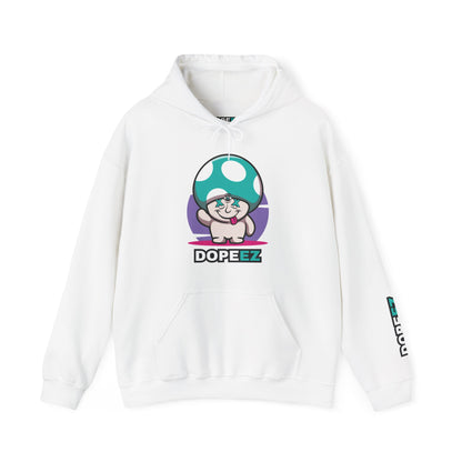 Happy Lil FunGuy w/Turquoise  Head - Unisex Heavy Blend™ Hooded Sweatshirt