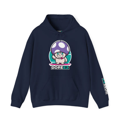 Happy Lil FunGuy w/Purple Cap - Unisex Heavy Blend™ Hooded Sweatshirt