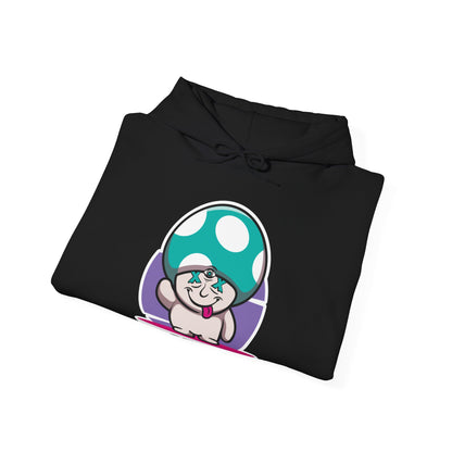 Happy Lil FunGuy w/Turquoise  Head - Unisex Heavy Blend™ Hooded Sweatshirt