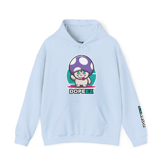 Happy Lil FunGuy w/Purple Cap - Unisex Heavy Blend™ Hooded Sweatshirt