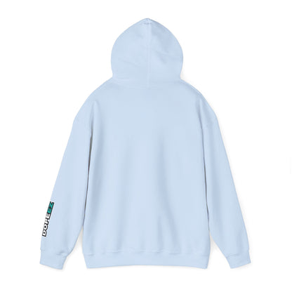 Happy Lil FunGuy w/Turquoise  Head - Unisex Heavy Blend™ Hooded Sweatshirt