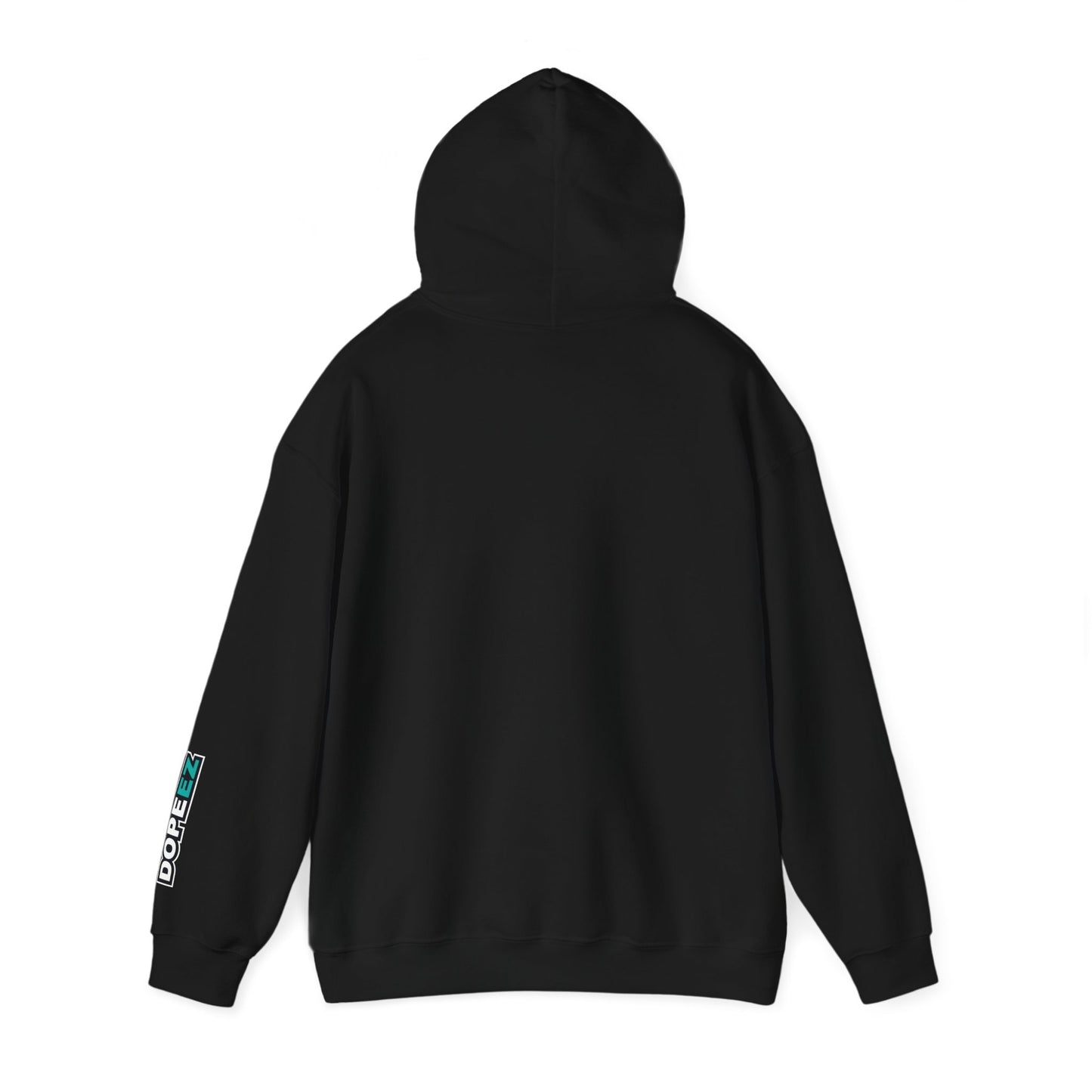 Happy Lil FunGuy w/Turquoise  Head - Unisex Heavy Blend™ Hooded Sweatshirt