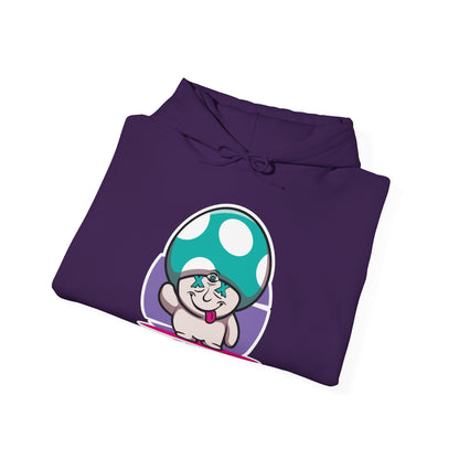 Happy Lil FunGuy w/Turquoise  Head - Unisex Heavy Blend™ Hooded Sweatshirt