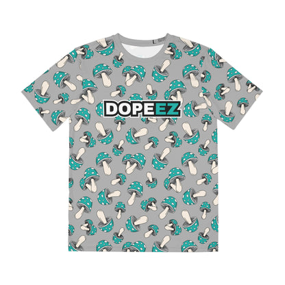 All Over Mushies Dopeez Light Gray Tee