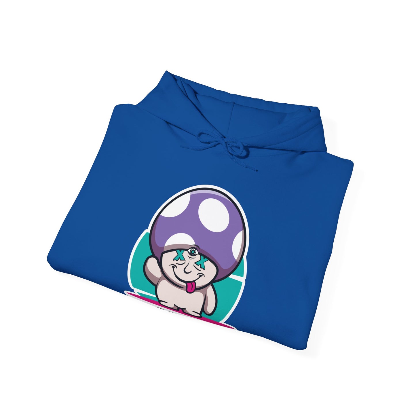 Happy Lil FunGuy w/Purple Cap - Unisex Heavy Blend™ Hooded Sweatshirt