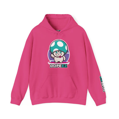 Happy Lil FunGuy w/Turquoise  Head - Unisex Heavy Blend™ Hooded Sweatshirt