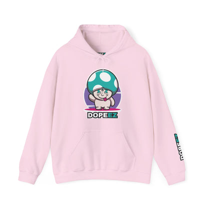 Happy Lil FunGuy w/Turquoise  Head - Unisex Heavy Blend™ Hooded Sweatshirt