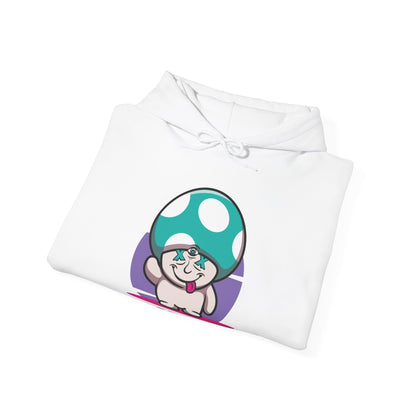 Happy Lil FunGuy w/Turquoise  Head - Unisex Heavy Blend™ Hooded Sweatshirt