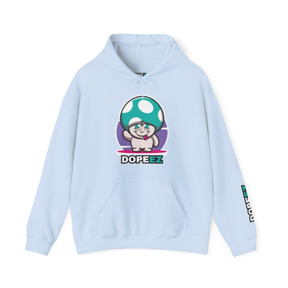 Happy Lil FunGuy w/Turquoise  Head - Unisex Heavy Blend™ Hooded Sweatshirt