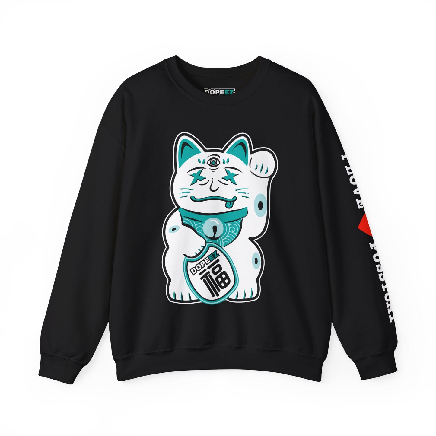 Lucky Pussycat - Unisex Heavy Blend™ Crewneck Sweatshirt