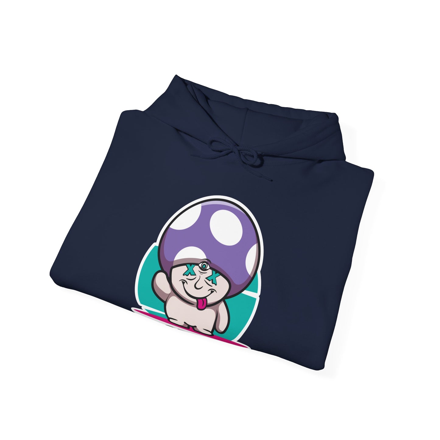 Happy Lil FunGuy w/Purple Cap - Unisex Heavy Blend™ Hooded Sweatshirt