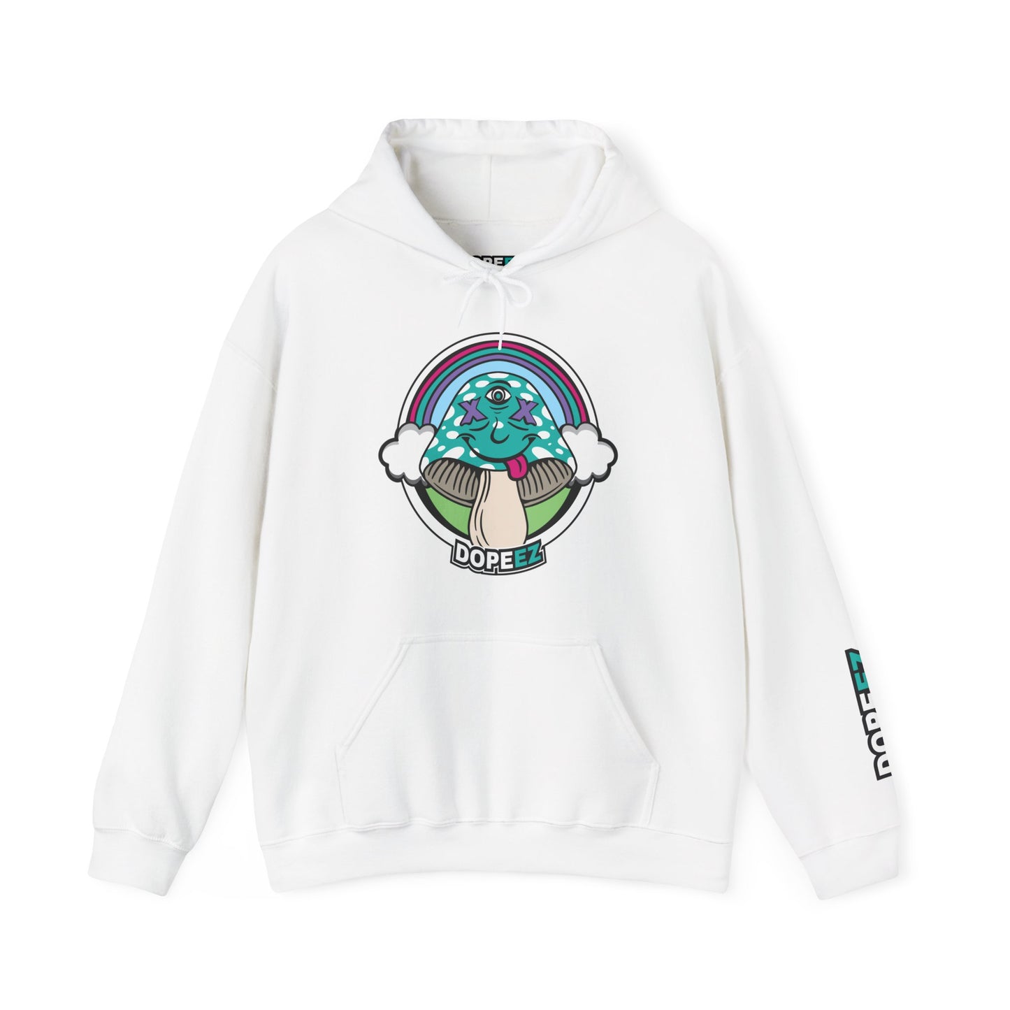 Mushie Clouds & Rainbows - Unisex Heavy Blend™ Hooded Sweatshirt