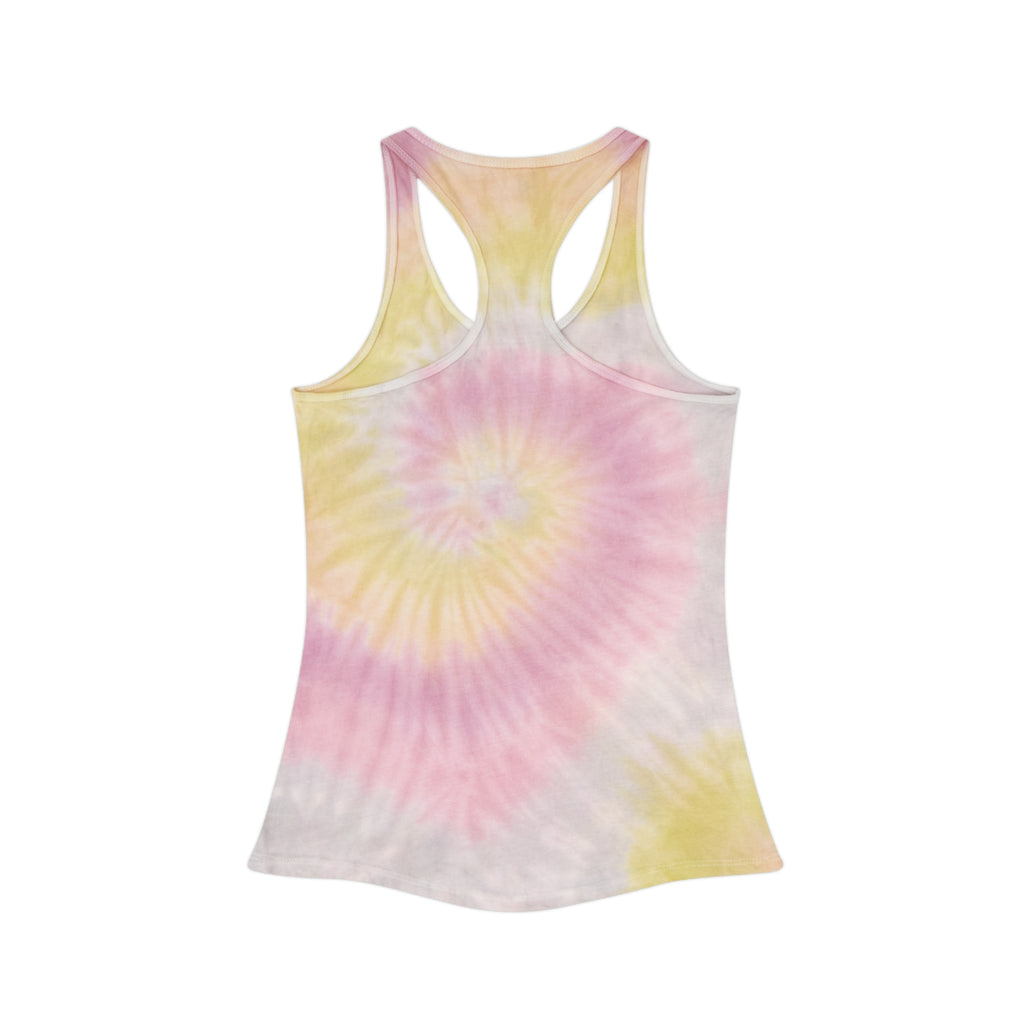 Unicorn Horns Tie-Dye Racerback Tank Top